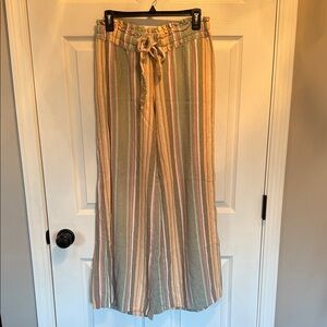 Vanilla Star Women’s Size M Multicolor Striped Pants